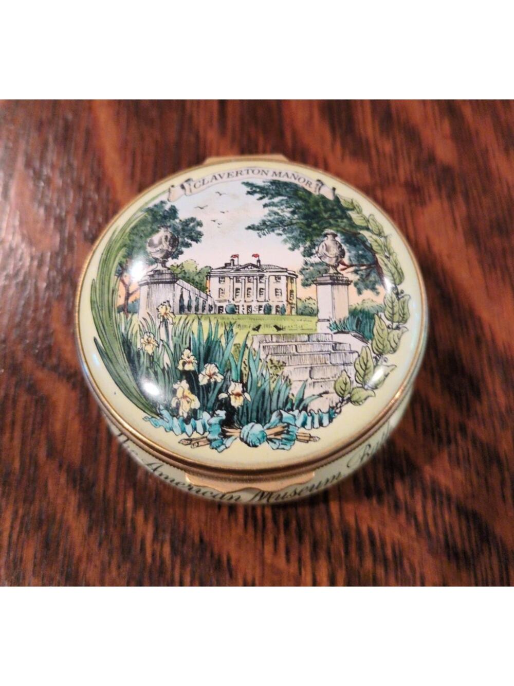 Halcyon Days Enamel Box American Museum Bath 20th Anniversary Claverton Manor